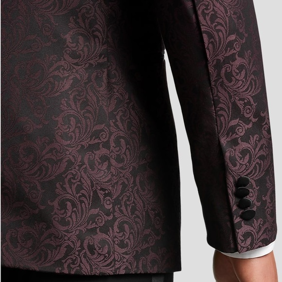 Egara Slim Fit Peak Lapel Dinner Jacket Elegant Blazer 36 Short - Picture 2 of 6